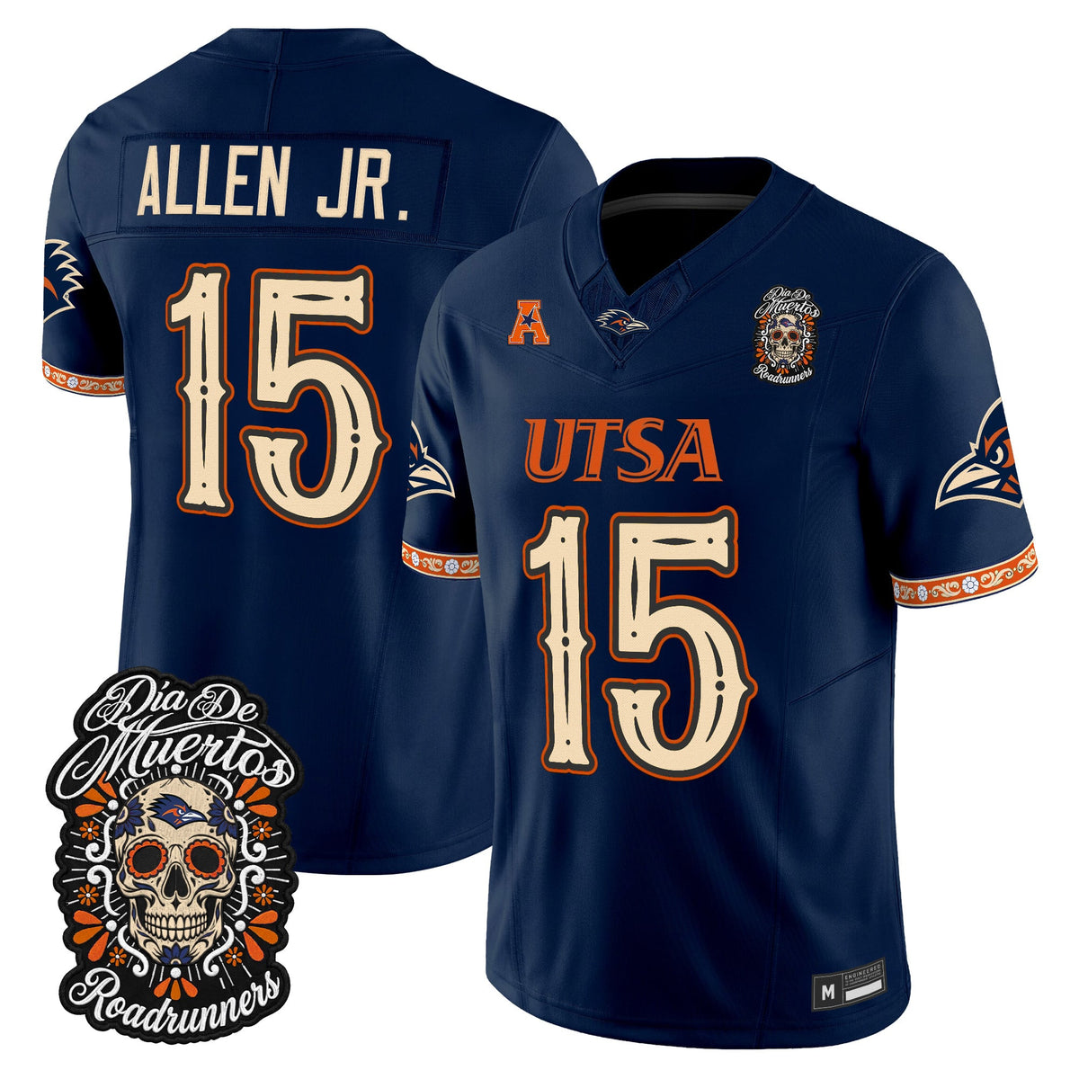 Men's UTSA Roadrunners Día de los Muertos Vapor Limited Jersey - All Stitched