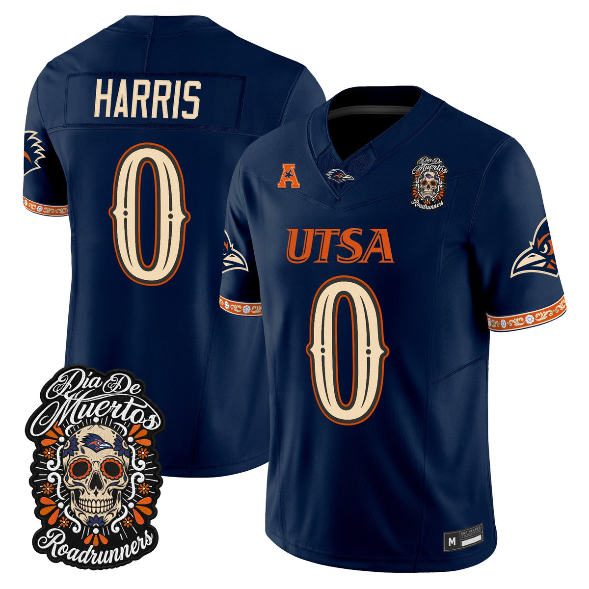 Men's UTSA Roadrunners Día de los Muertos Vapor Limited Jersey - All Stitched