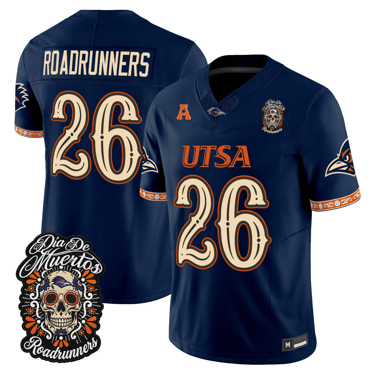 Men's UTSA Roadrunners Día de los Muertos Vapor Limited Jersey - All Stitched