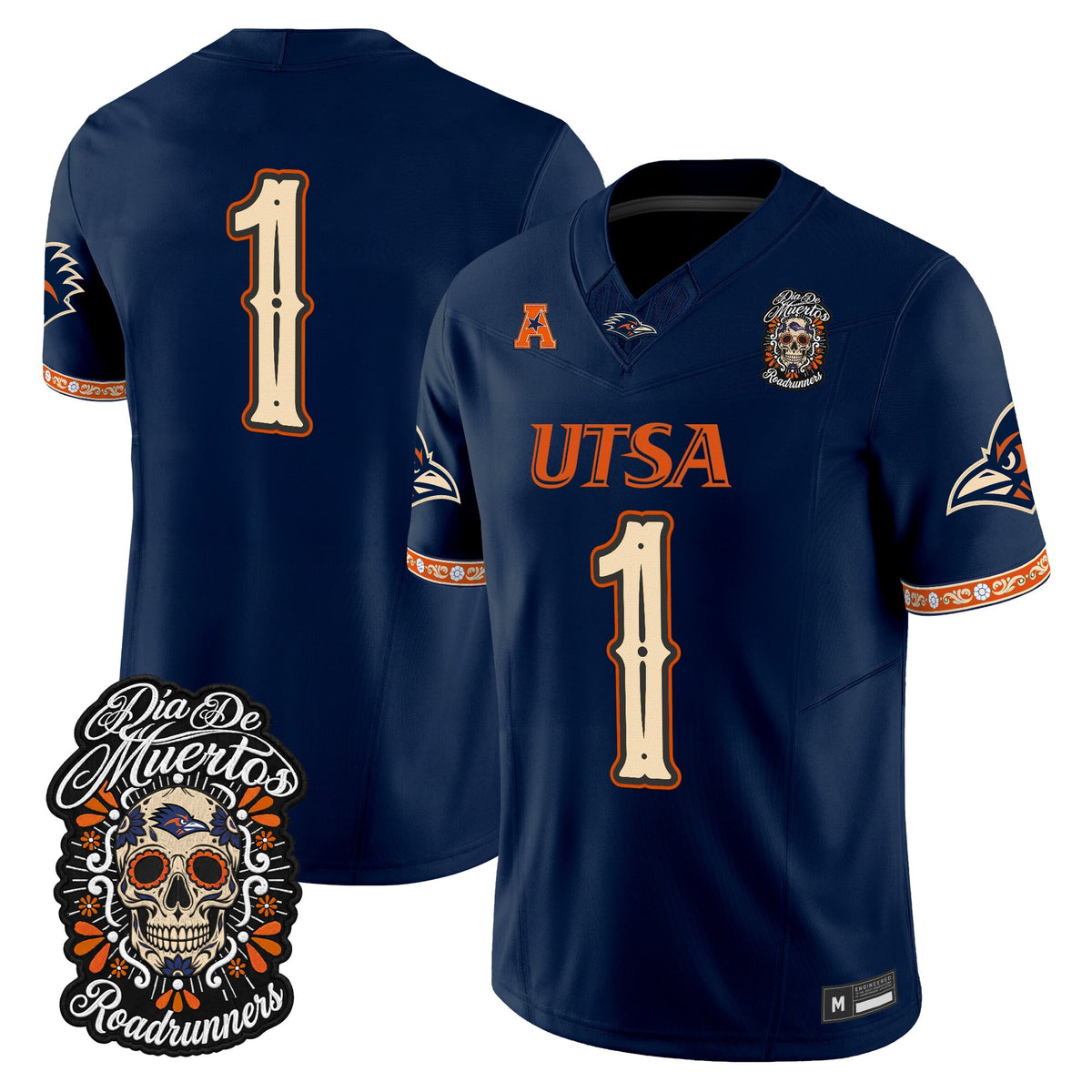Men's UTSA Roadrunners Día de los Muertos Vapor Limited Jersey - All Stitched