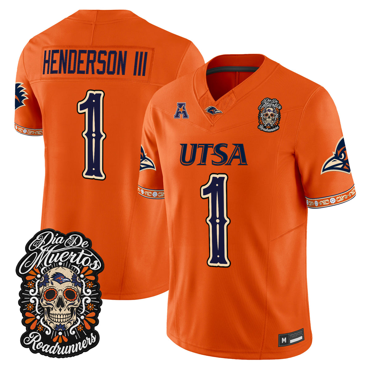  UTSA Roadrunners Día de los Muertos Vapor Limited Jersey - Stitched