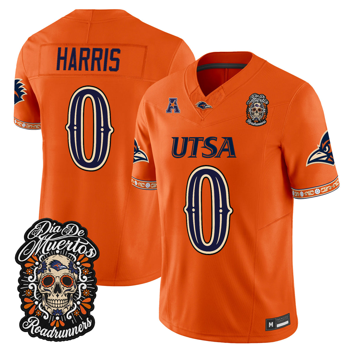  UTSA Roadrunners Día de los Muertos Vapor Limited Jersey - Stitched
