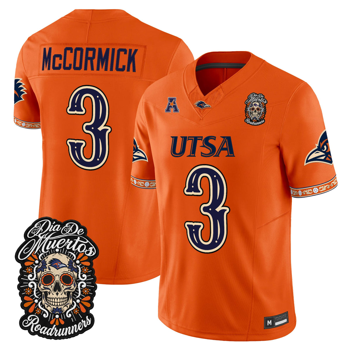 Men's UTSA Roadrunners Día de los Muertos Vapor Limited Jersey - All Stitched