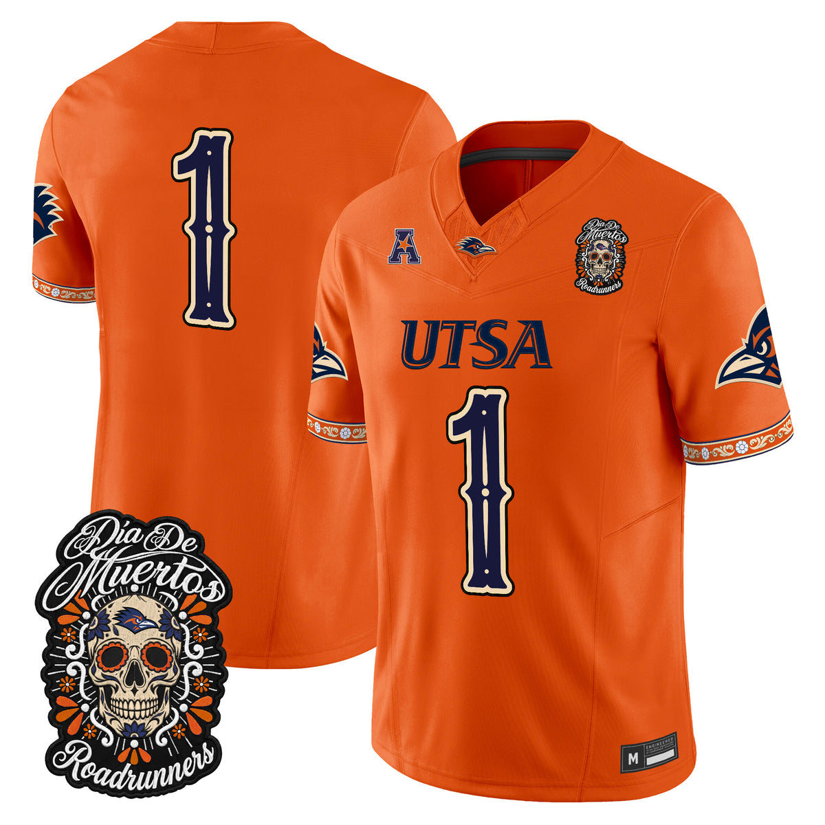  UTSA Roadrunners Día de los Muertos Vapor Limited Jersey - Stitched