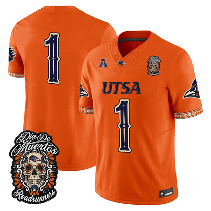 Men's UTSA Roadrunners Día de los Muertos Vapor Limited Jersey - All Stitched
