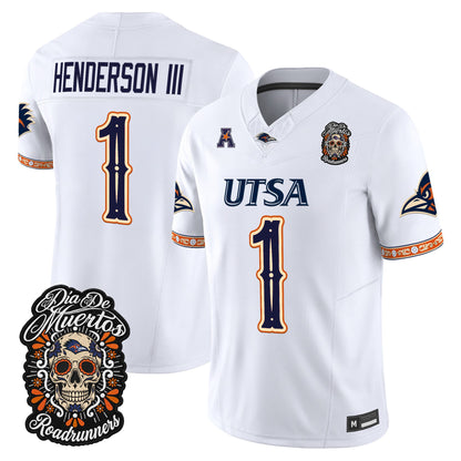 Men's UTSA Roadrunners Día de los Muertos Vapor Limited Jersey - All Stitched