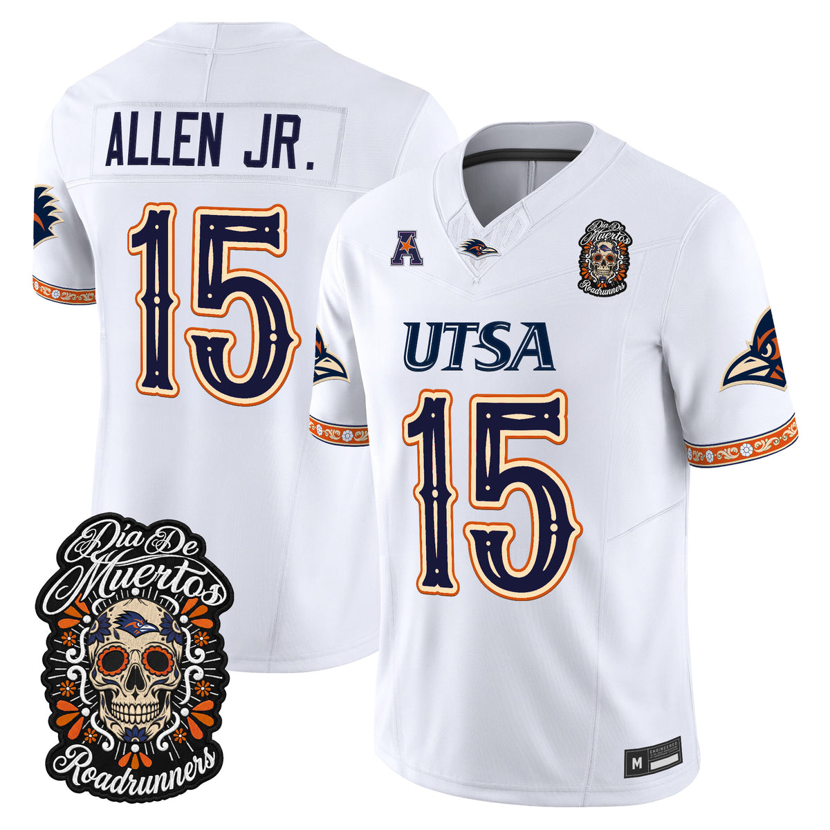  UTSA Roadrunners Día de los Muertos Vapor Limited Jersey - Stitched