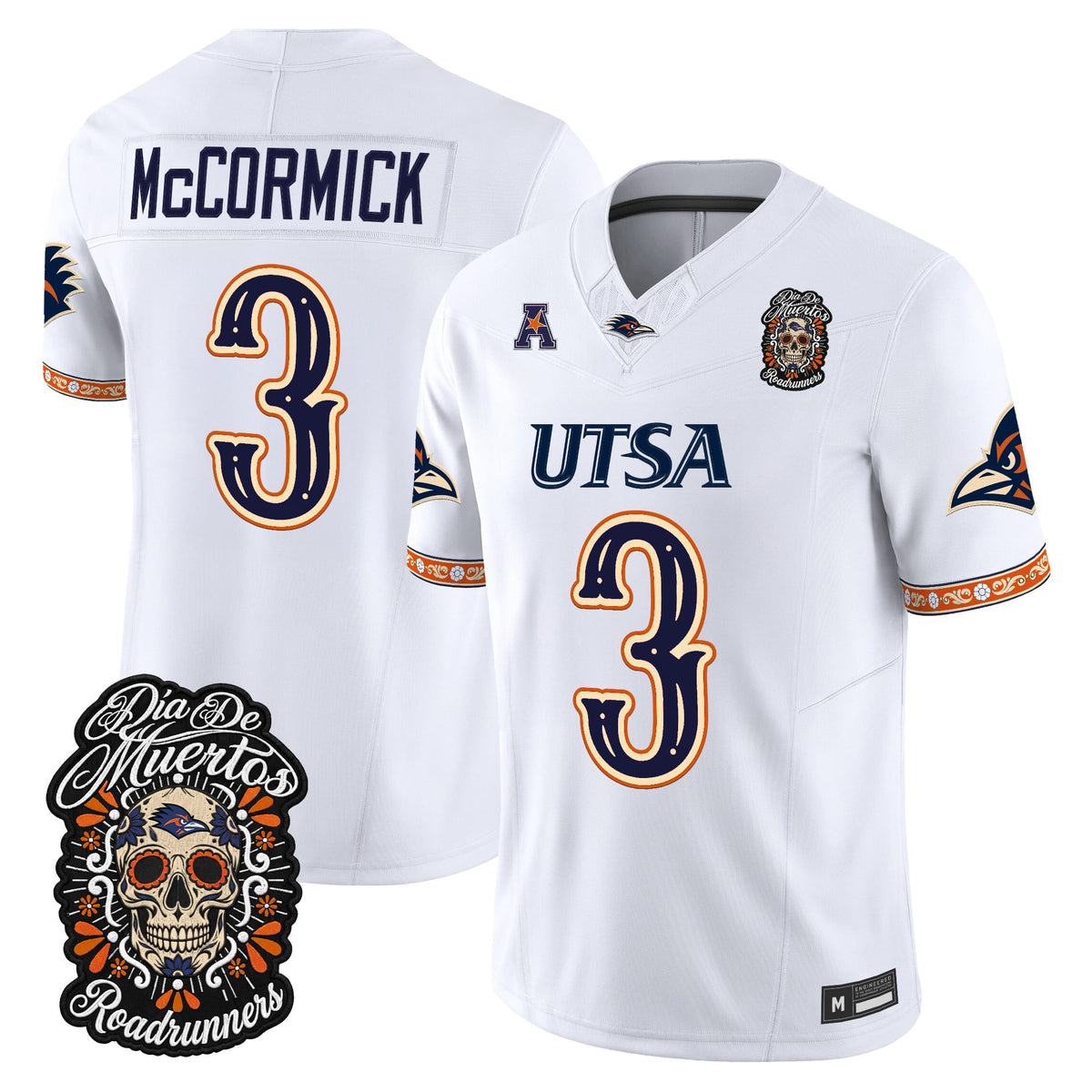 Men's UTSA Roadrunners Día de los Muertos Vapor Limited Jersey - All Stitched