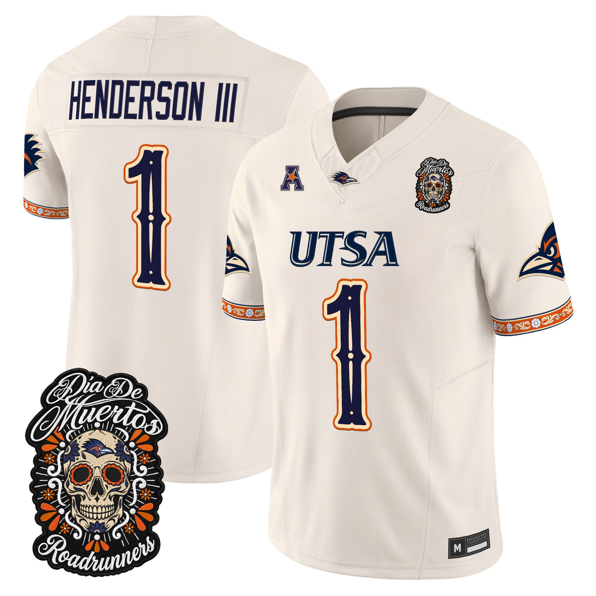  UTSA Roadrunners Día de los Muertos Vapor Limited Jersey - Stitched