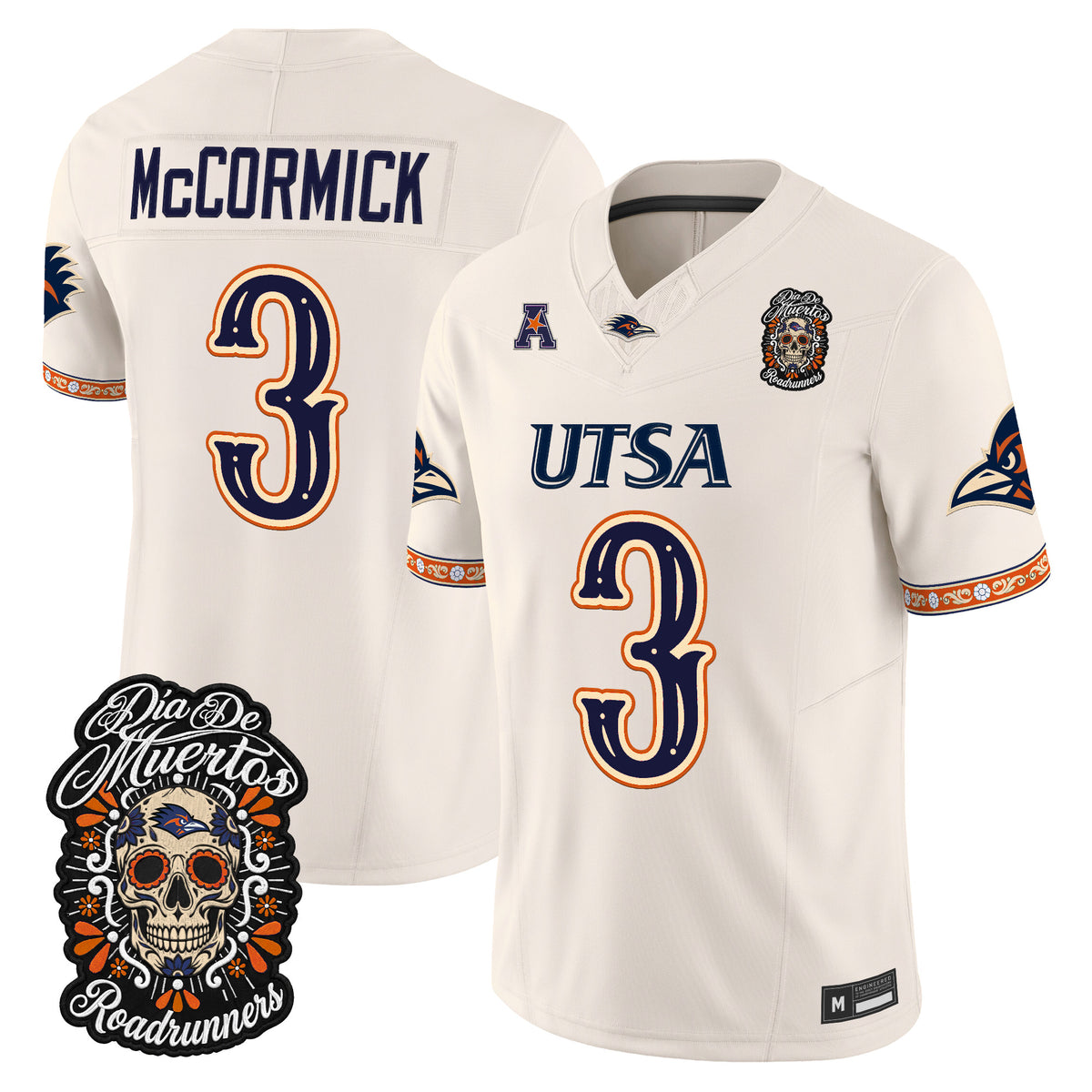  UTSA Roadrunners Día de los Muertos Vapor Limited Jersey - Stitched