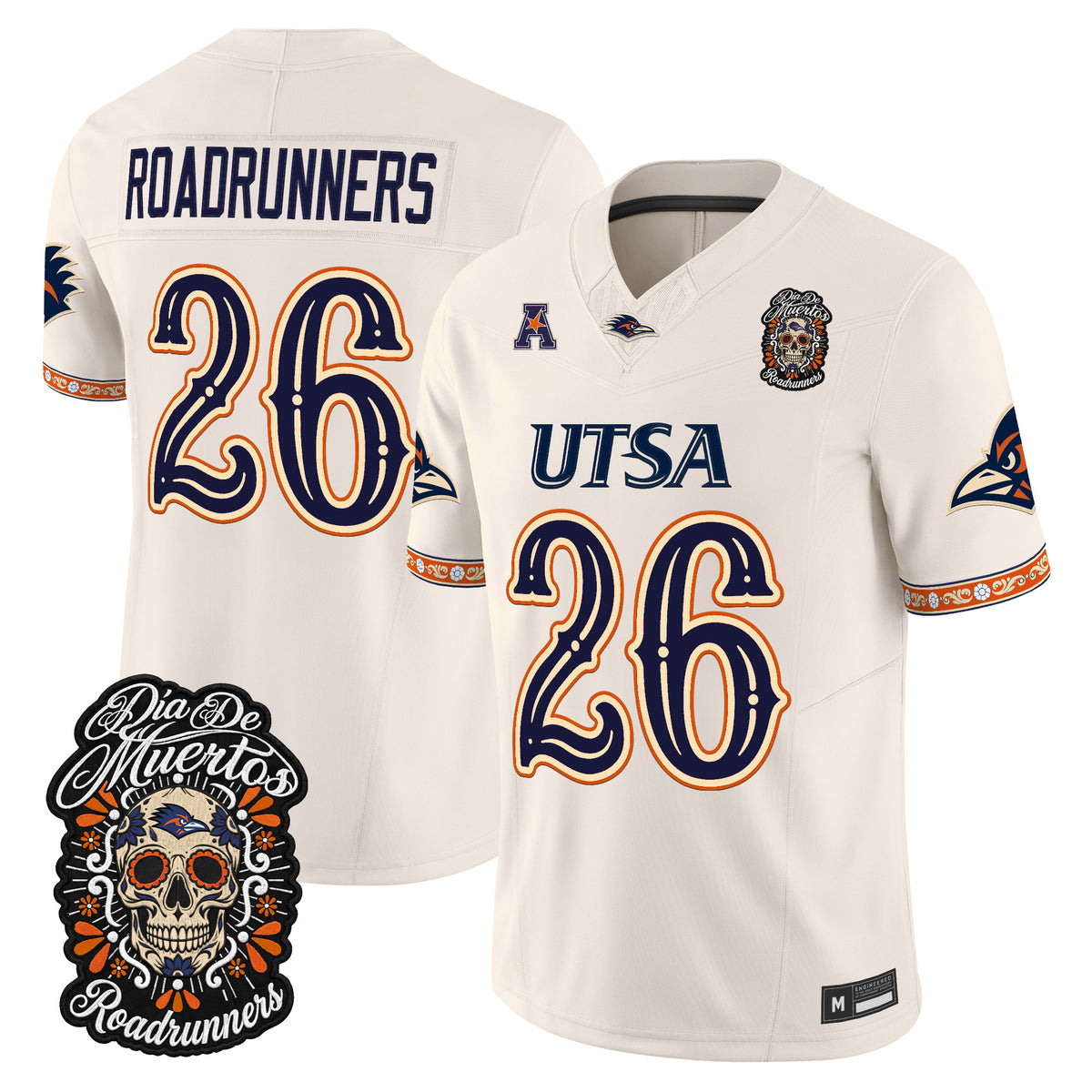  UTSA Roadrunners Día de los Muertos Vapor Limited Jersey - Stitched