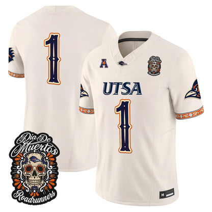 Men's UTSA Roadrunners Día de los Muertos Vapor Limited Jersey - All Stitched