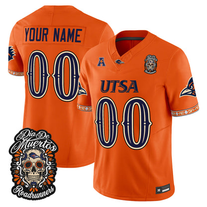 UTSA Roadrunners Día de los Muertos Vapor Limited Custom Jersey - Stitched
