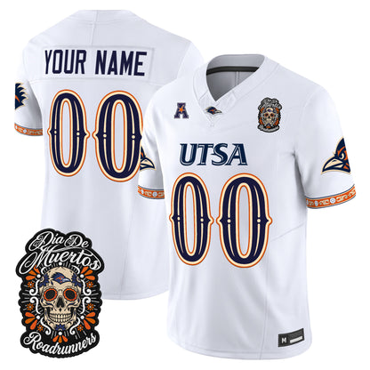 UTSA Roadrunners Día de los Muertos Vapor Limited Custom Jersey - Stitched