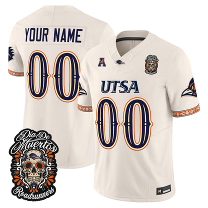 UTSA Roadrunners Día de los Muertos Vapor Limited Custom Jersey - Stitched