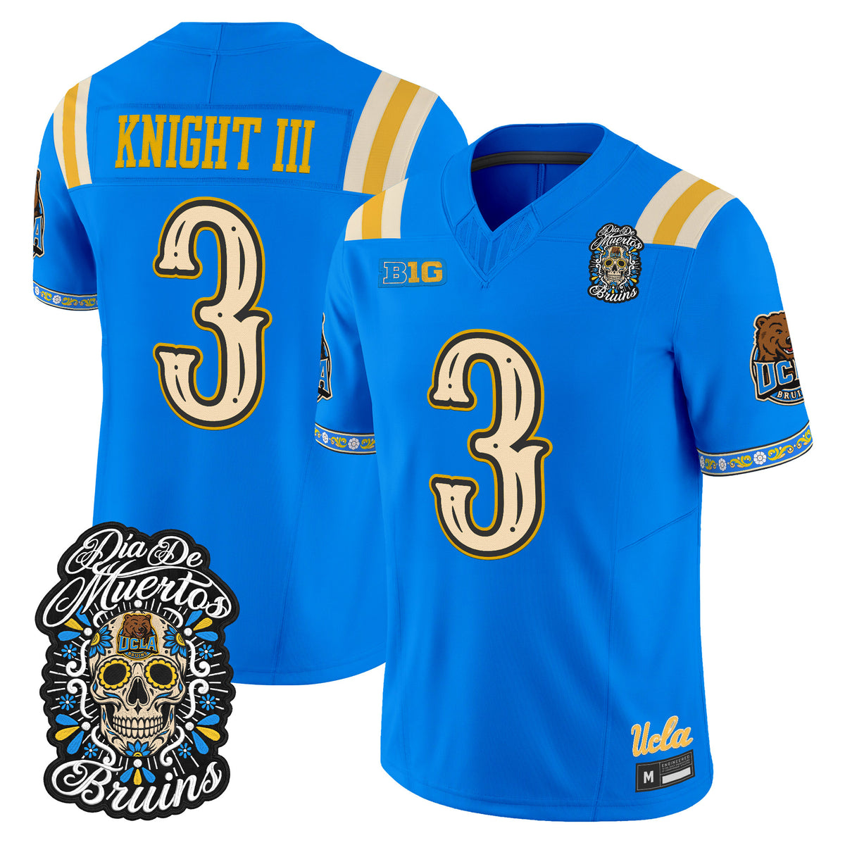  UCLA Bruins Día de los Muertos Vapor Limited Jersey - Stitched