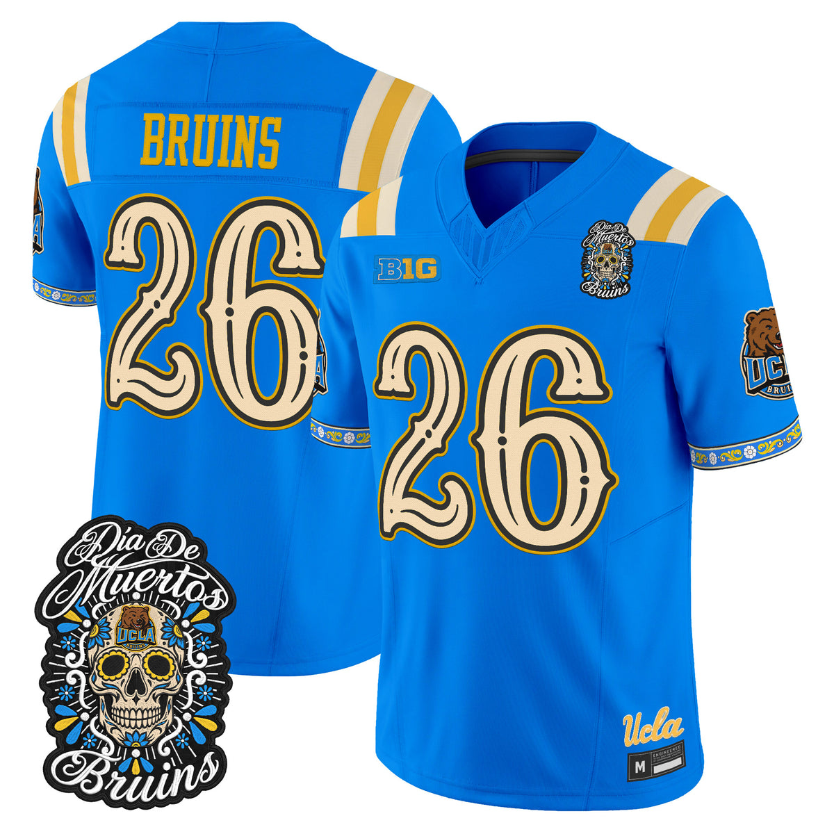  UCLA Bruins Día de los Muertos Vapor Limited Jersey - Stitched