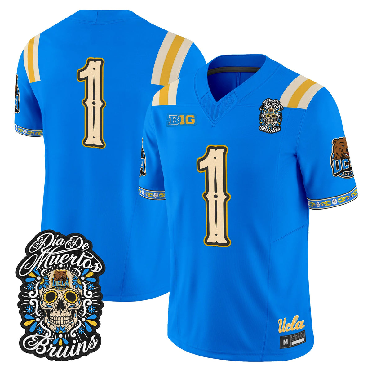 Men's UCLA Bruins Día de los Muertos Vapor Limited Jersey - All Stitched