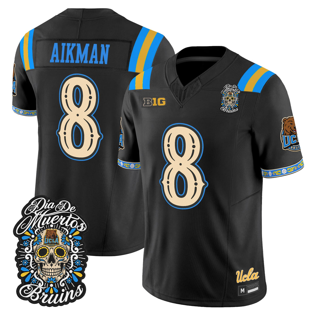 Men's UCLA Bruins Día de los Muertos Vapor Limited Jersey - All Stitched