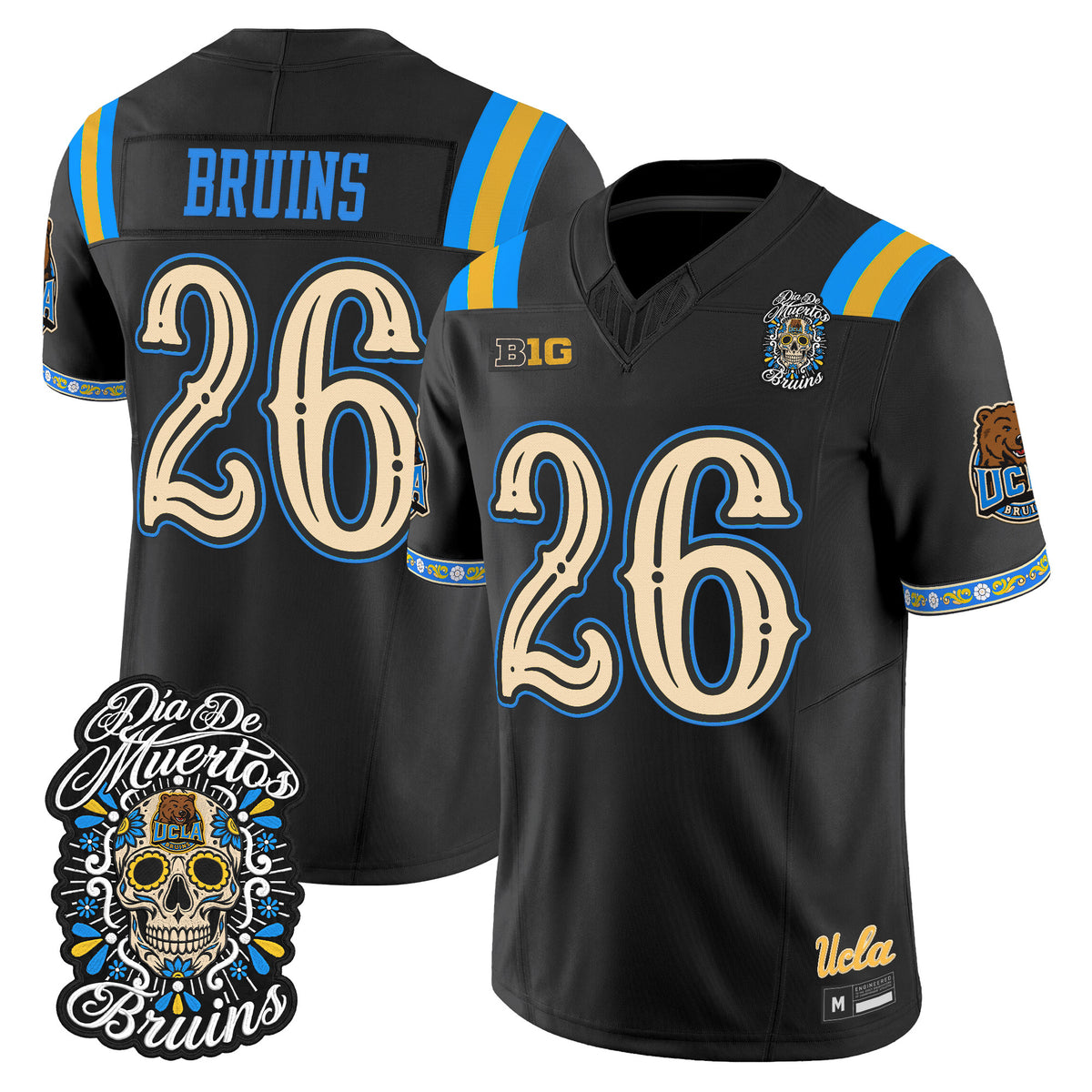  UCLA Bruins Día de los Muertos Vapor Limited Jersey - Stitched