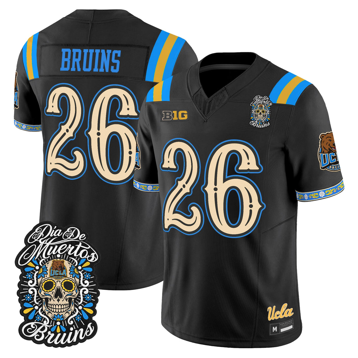 Men's UCLA Bruins Día de los Muertos Vapor Limited Jersey - All Stitched