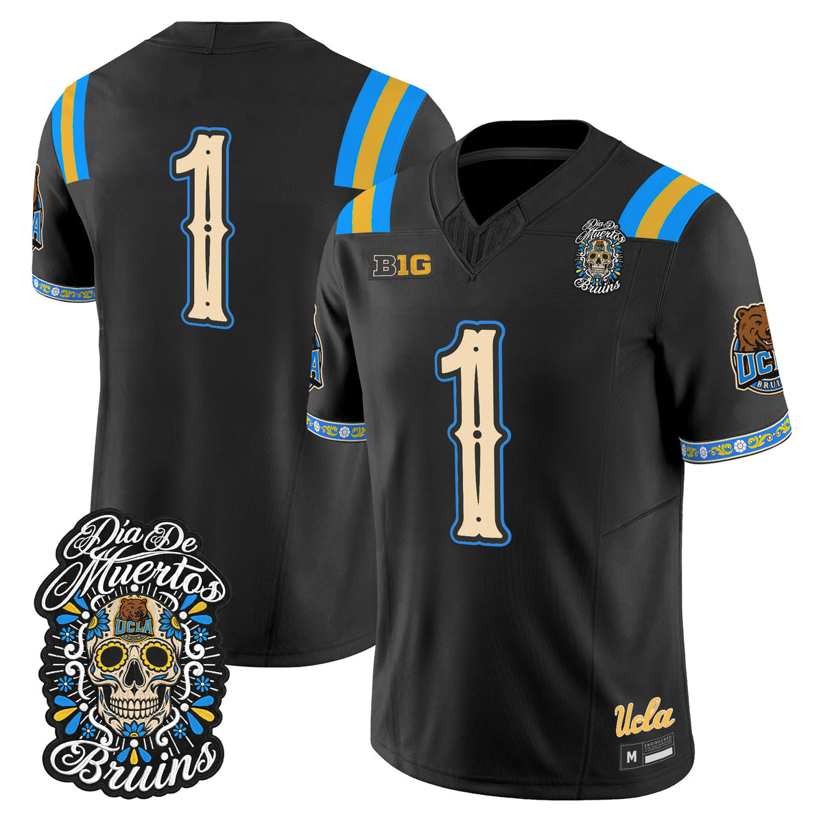  UCLA Bruins Día de los Muertos Vapor Limited Jersey - Stitched