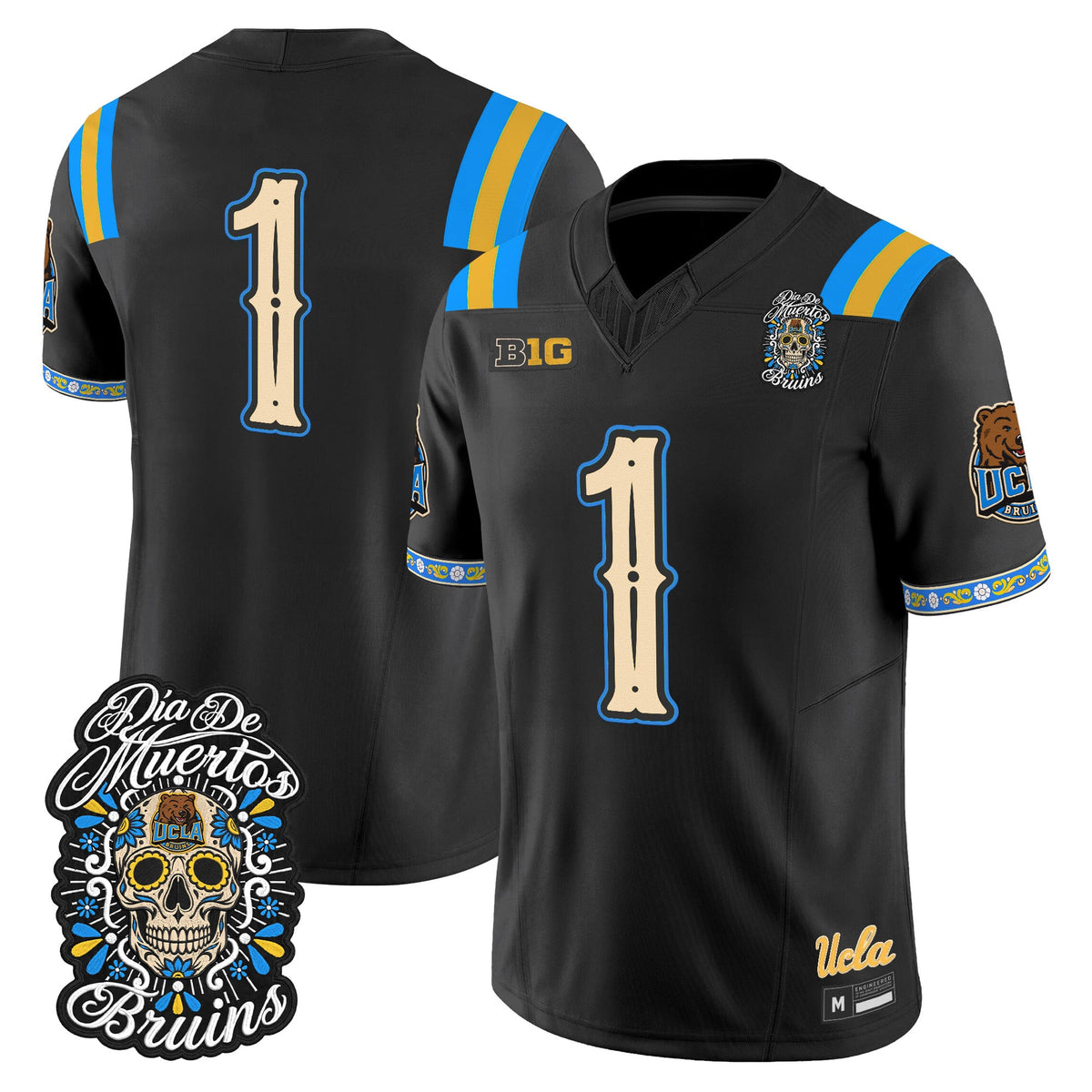 Men's UCLA Bruins Día de los Muertos Vapor Limited Jersey - All Stitched