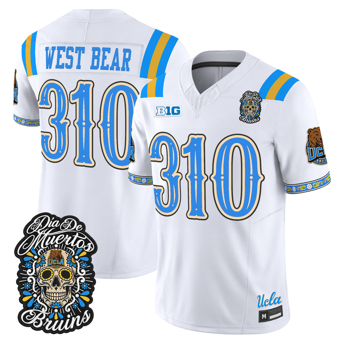  UCLA Bruins Día de los Muertos Vapor Limited Jersey - Stitched