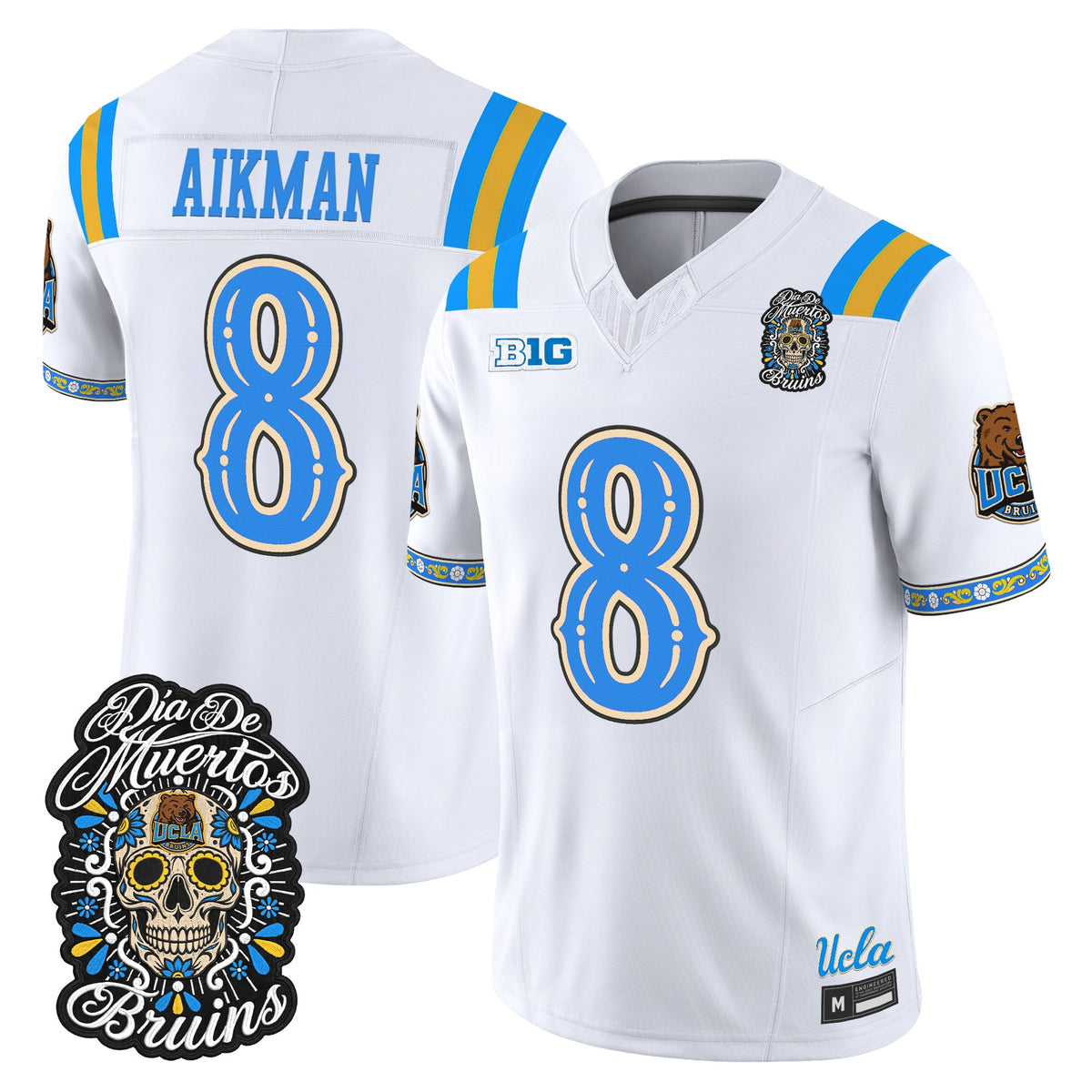 Men's UCLA Bruins Día de los Muertos Vapor Limited Jersey - All Stitched