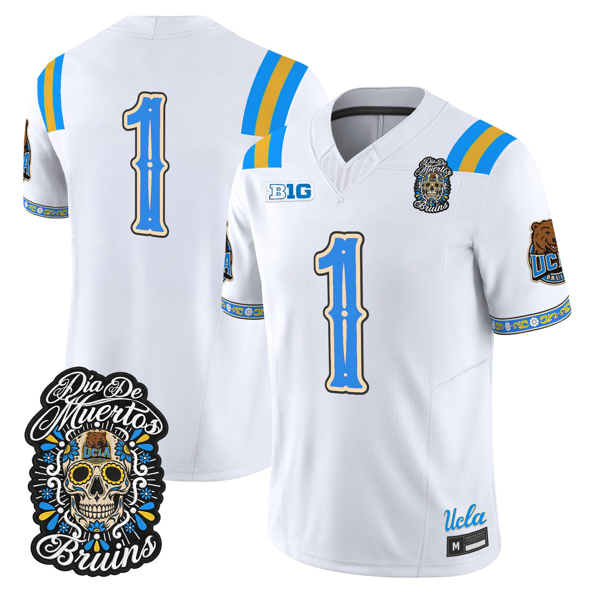 Men's UCLA Bruins Día de los Muertos Vapor Limited Jersey - All Stitched