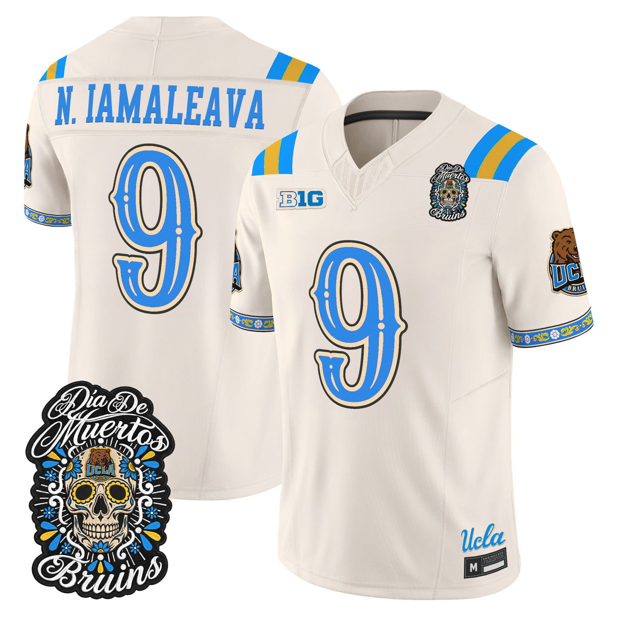 Men's UCLA Bruins Día de los Muertos Vapor Limited Jersey - All Stitched