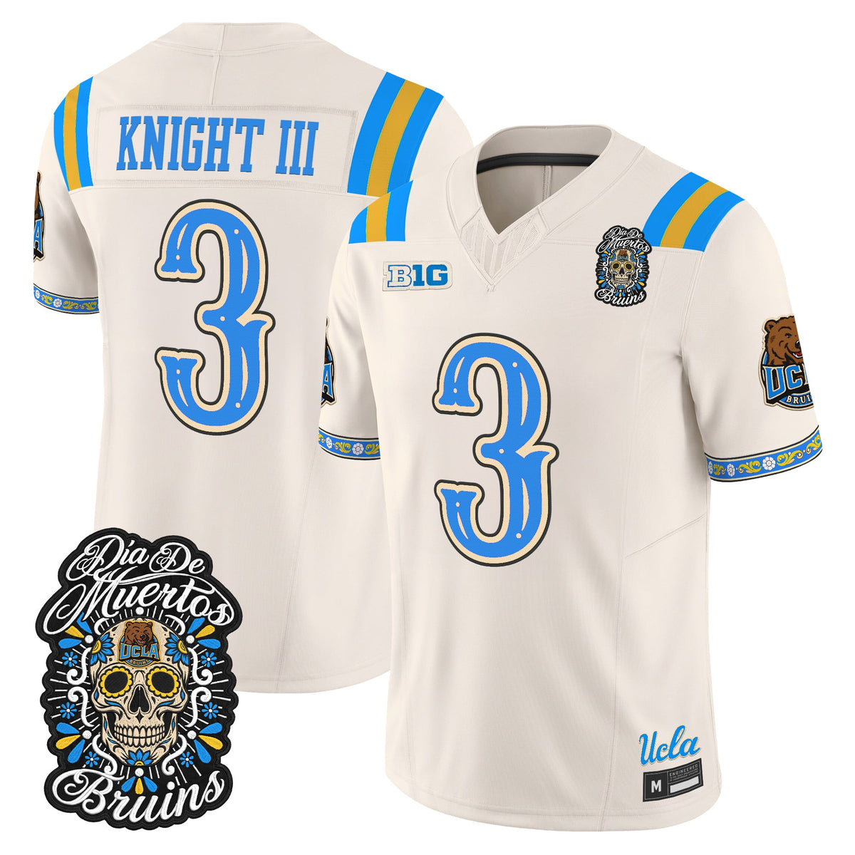 Men's UCLA Bruins Día de los Muertos Vapor Limited Jersey - All Stitched