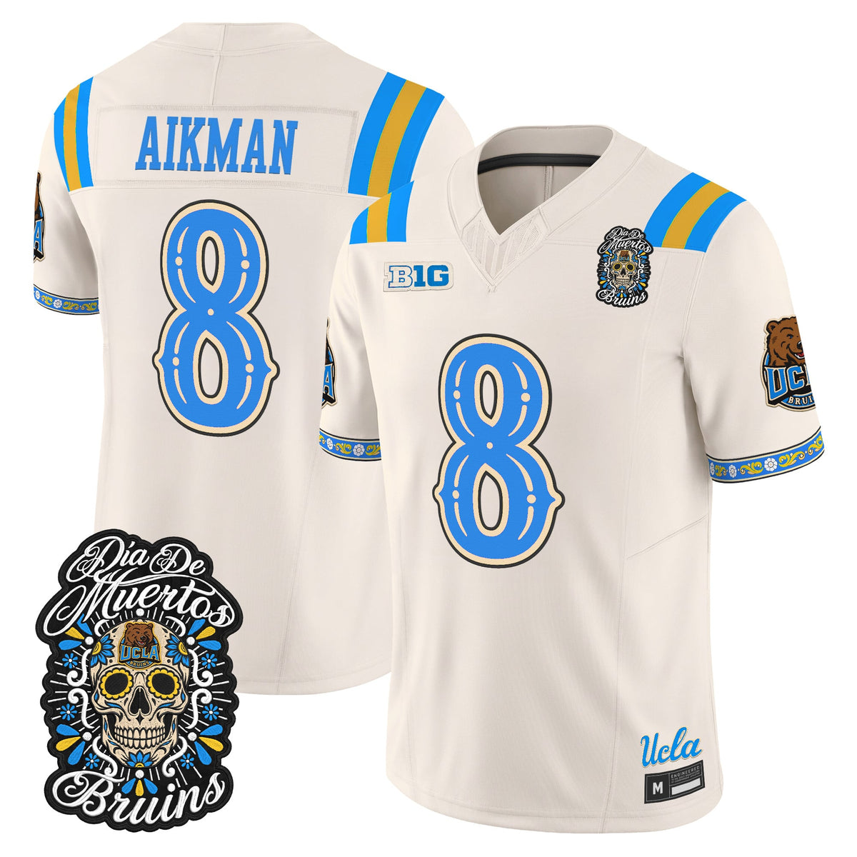 Men's UCLA Bruins Día de los Muertos Vapor Limited Jersey - All Stitched