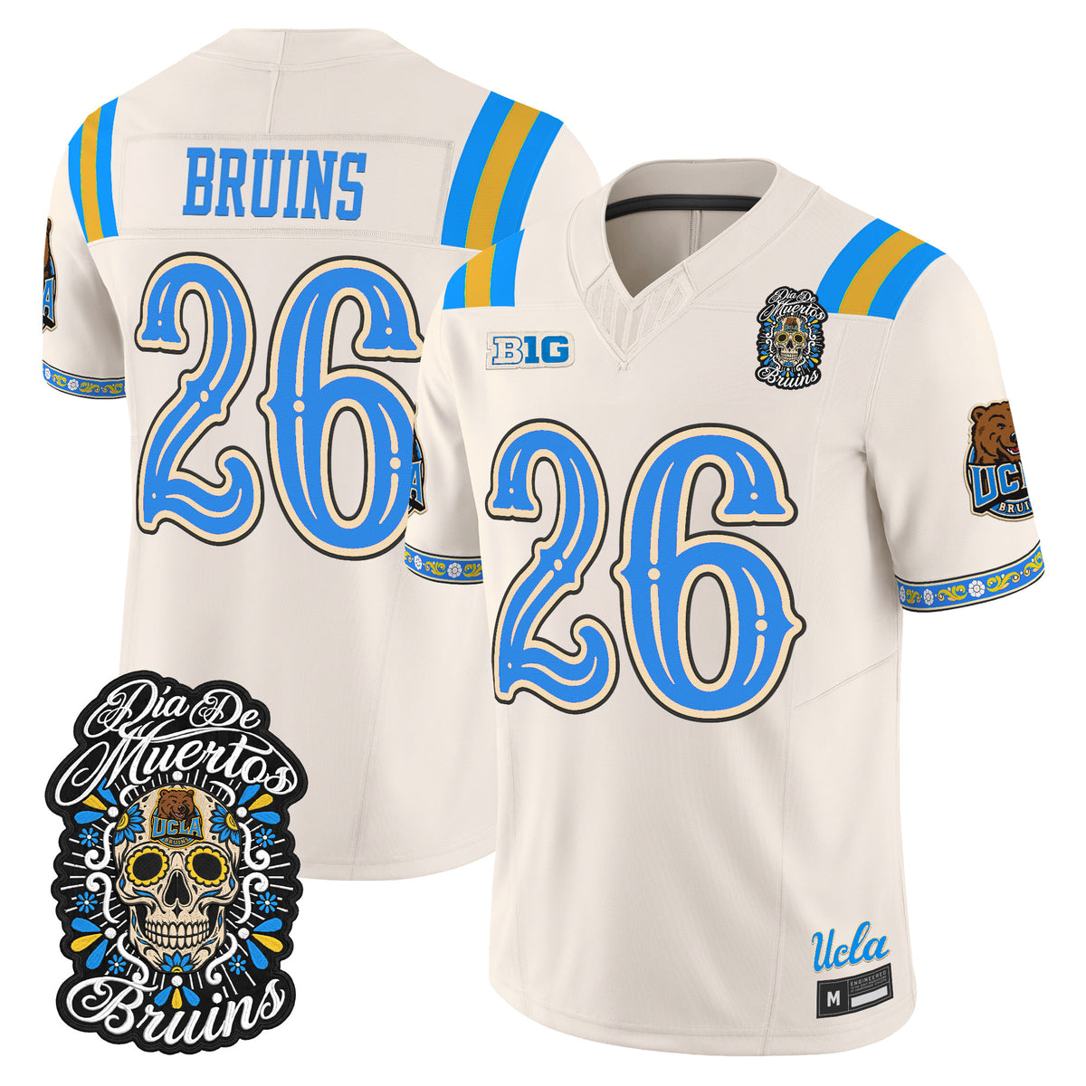  UCLA Bruins Día de los Muertos Vapor Limited Jersey - Stitched