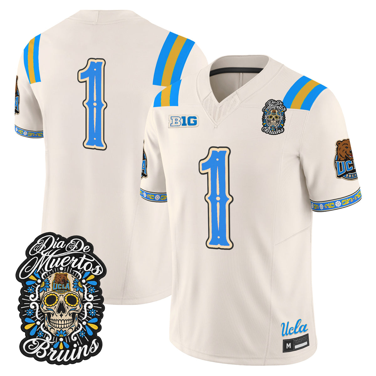  UCLA Bruins Día de los Muertos Vapor Limited Jersey - Stitched