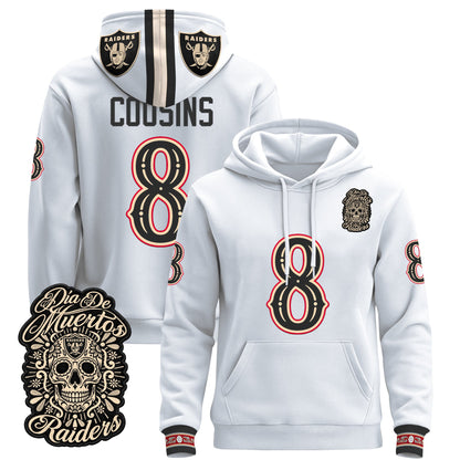  Las Vegas Raiders Día de los Muertos Premium Fleece Hoodie - Printed 