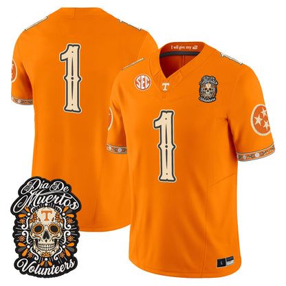  Tennessee Volunteers Día de los Muertos Vapor Limited Jersey - Stitched