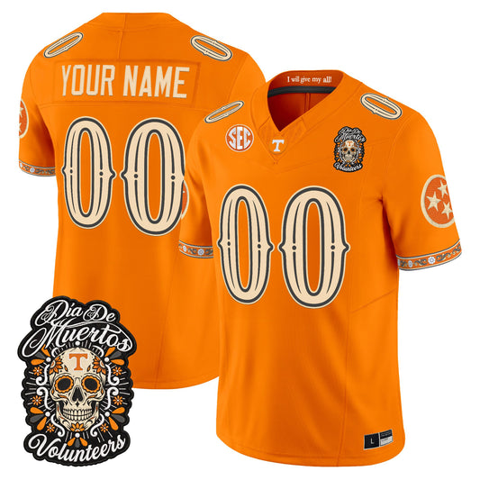 Tennessee Volunteers Día de los Muertos Vapor Limited Custom Jersey - Stitched