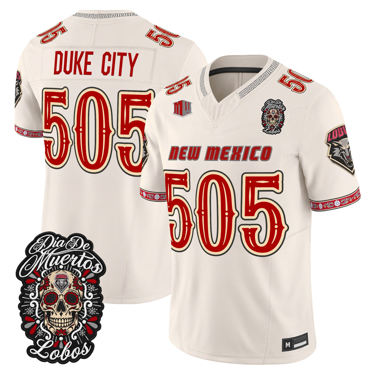  New Mexico Lobos Día de los Muertos Vapor Limited Jersey - Stitched