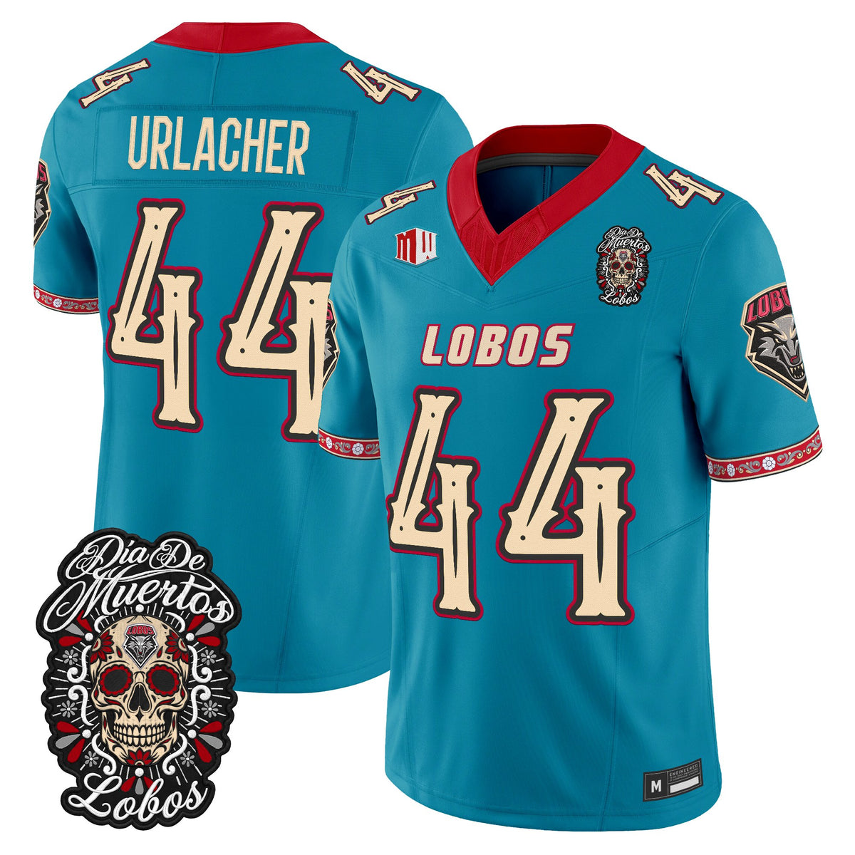  New Mexico Lobos Día de los Muertos Vapor Limited Jersey - Stitched