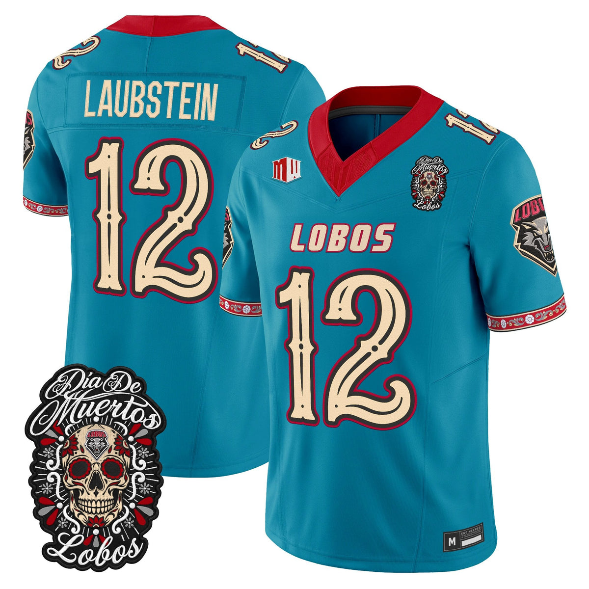  New Mexico Lobos Día de los Muertos Vapor Limited Jersey - Stitched