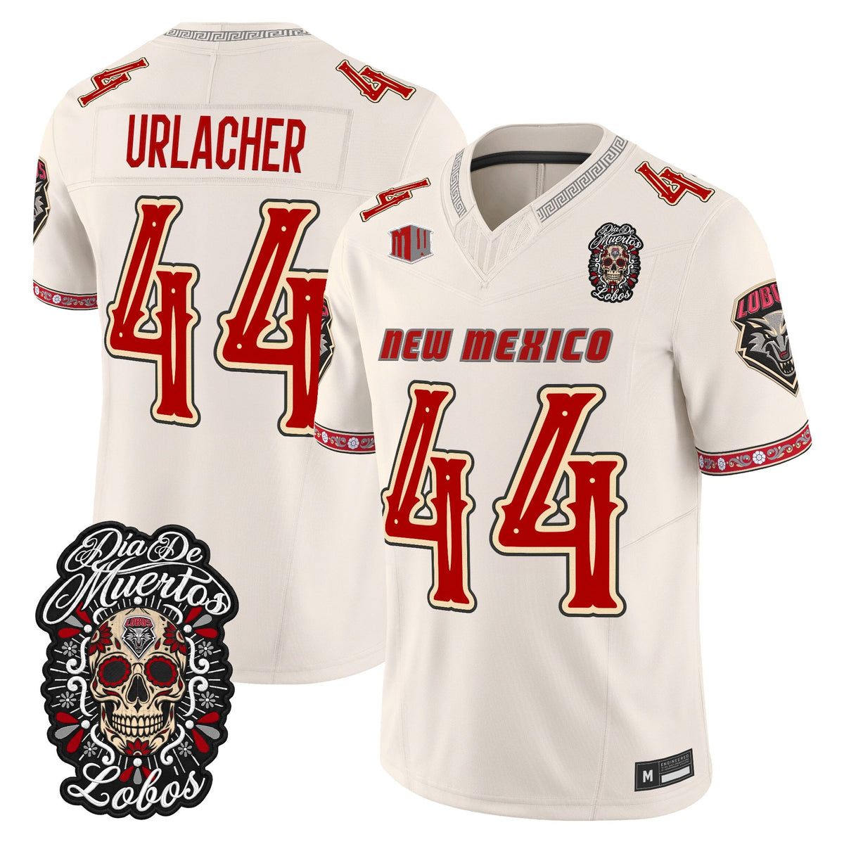  New Mexico Lobos Día de los Muertos Vapor Limited Jersey - Stitched