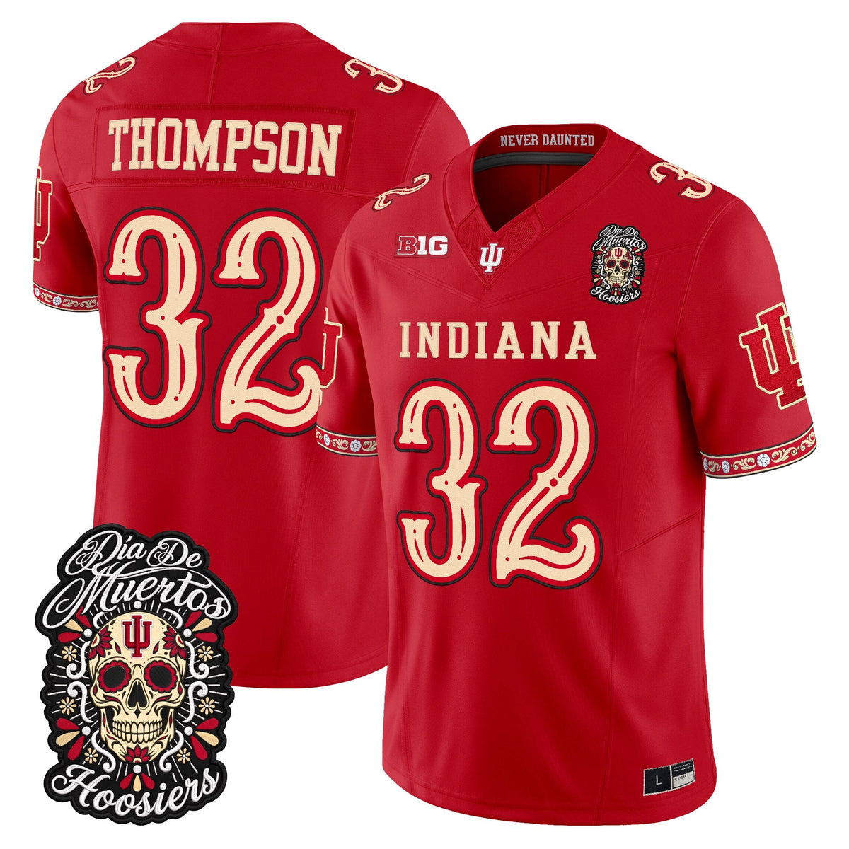  Indiana Hoosiers Día de los Muertos Vapor Limited Jersey - Stitched