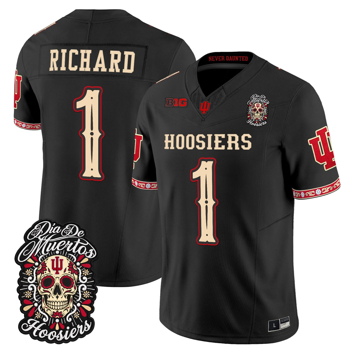  Indiana Hoosiers Día de los Muertos Vapor Limited Jersey - Stitched