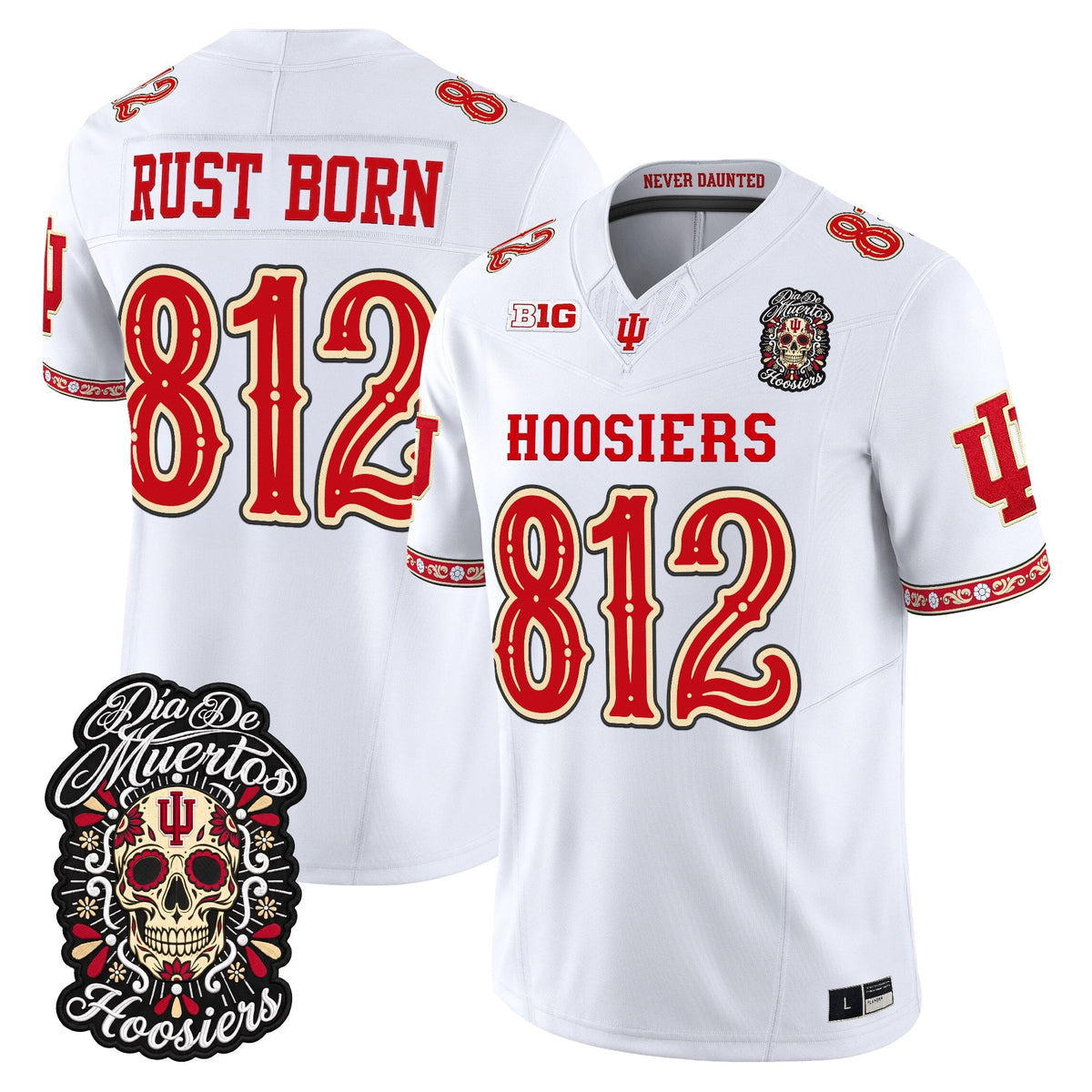  Indiana Hoosiers Día de los Muertos Vapor Limited Jersey - Stitched