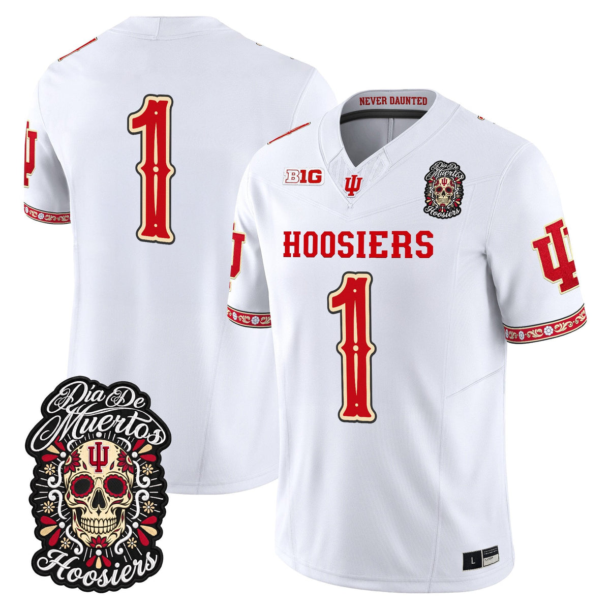  Indiana Hoosiers Día de los Muertos Vapor Limited Jersey - Stitched