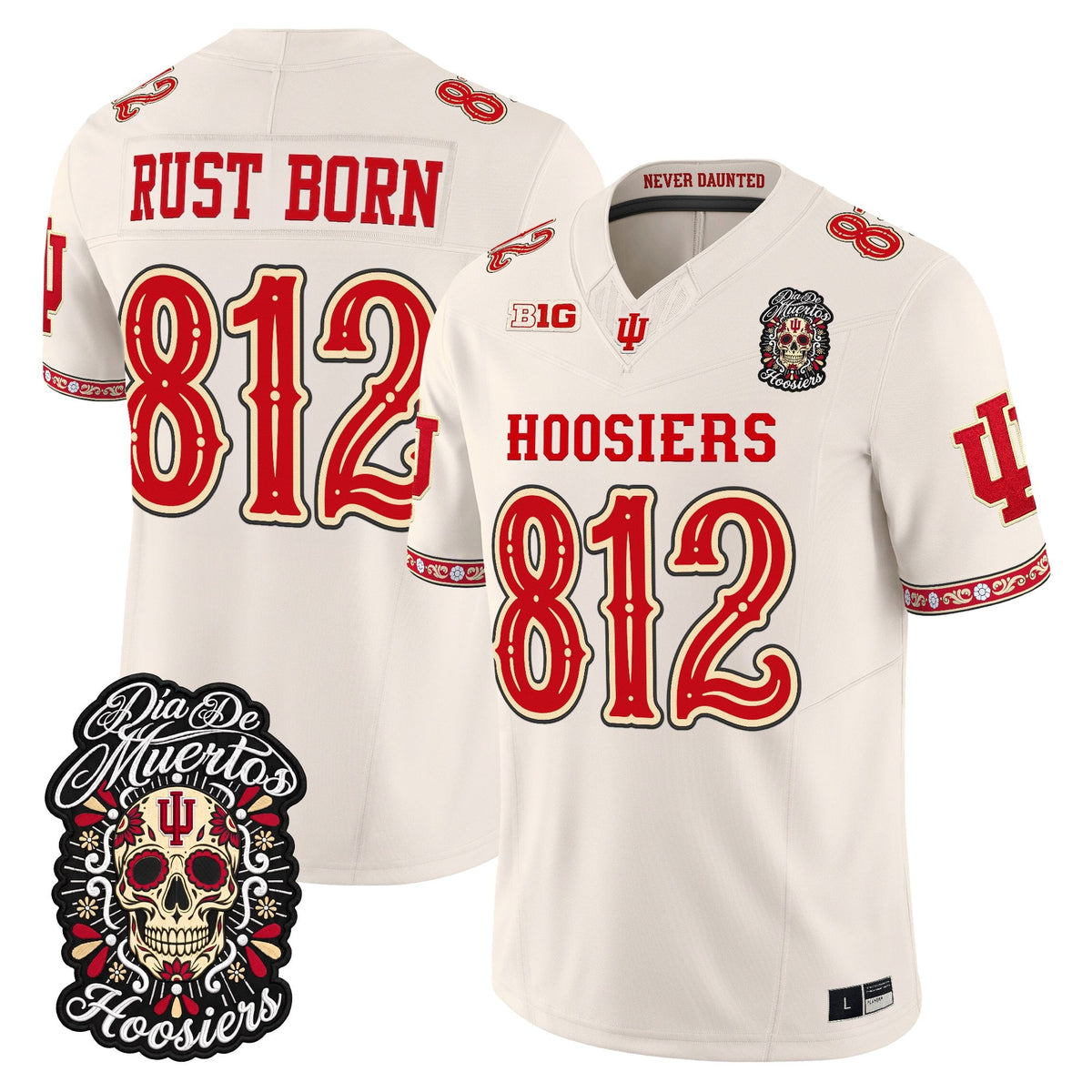  Indiana Hoosiers Día de los Muertos Vapor Limited Jersey - Stitched