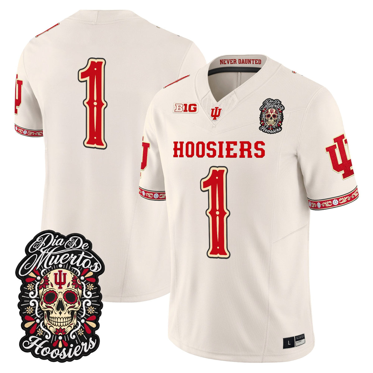  Indiana Hoosiers Día de los Muertos Vapor Limited Jersey - Stitched