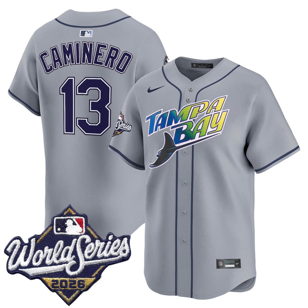 Men's Tampa Bay Rays 2026 World Series Vapor Premier Limited Jersey - All Stitched