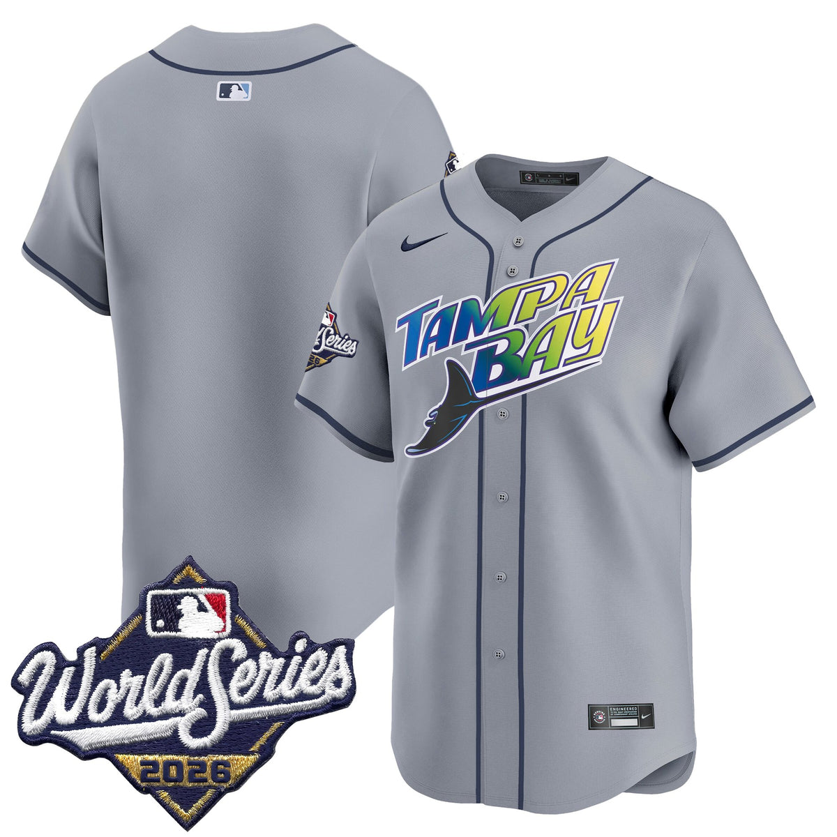 Men's Tampa Bay Rays 2026 World Series Vapor Premier Limited Jersey - All Stitched